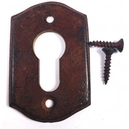 Schlüsselrosette Rochefort Massiv PZ Eisen Rostfarben geschützt IMG-20200225-WA0009